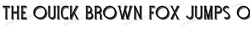 THE OUICK BROWN FOX JUMPS OVER THE字体转换